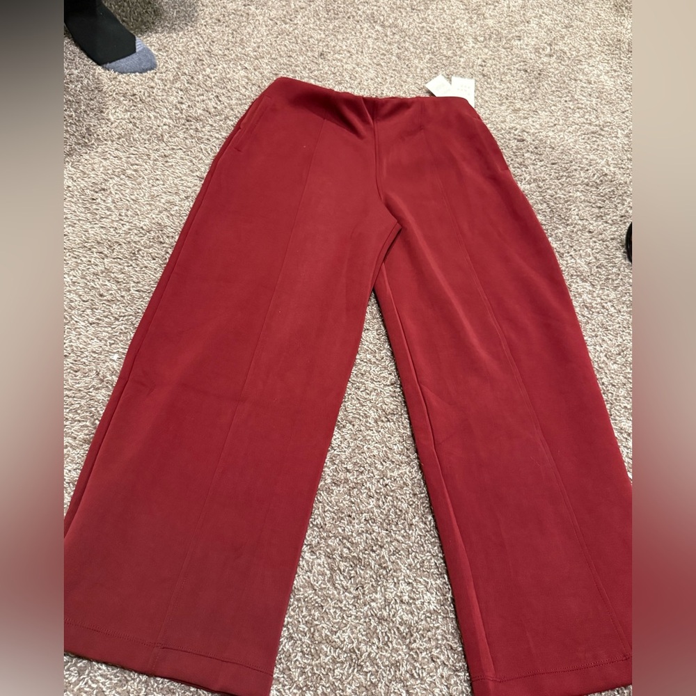 🧀Women's Red dress Wide-Leg Pants
